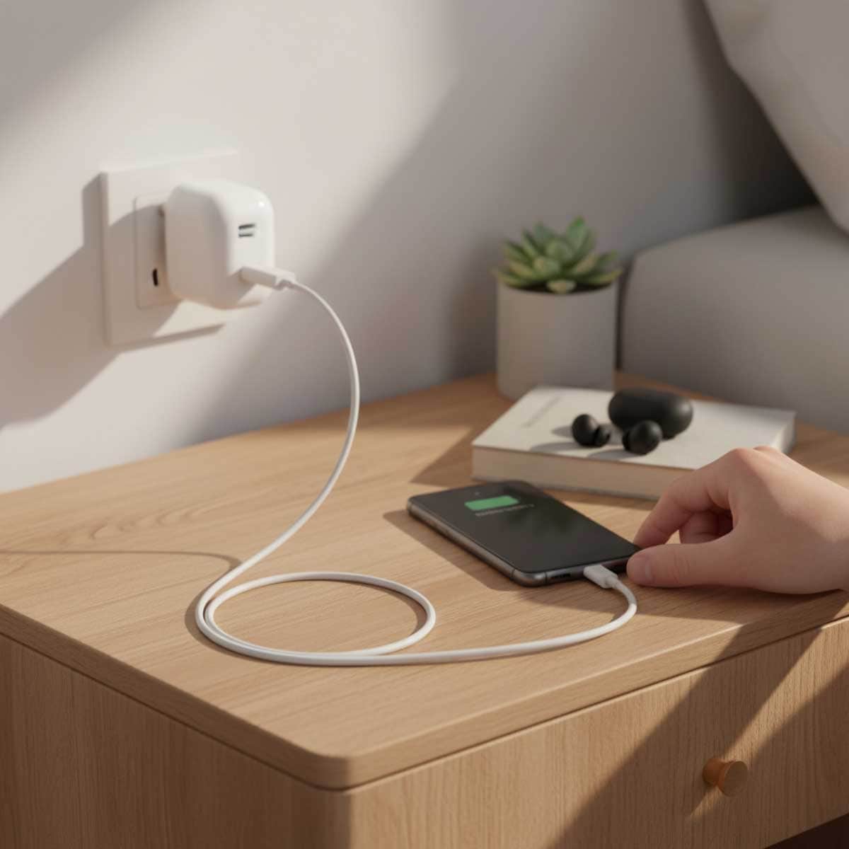 بيلكن بوست تشارج PPS PD 3.0 شاحن حائط USB-C بقدرة 30 واط مع طقم كابل USB-C إلى USB-C بطول 1 متر