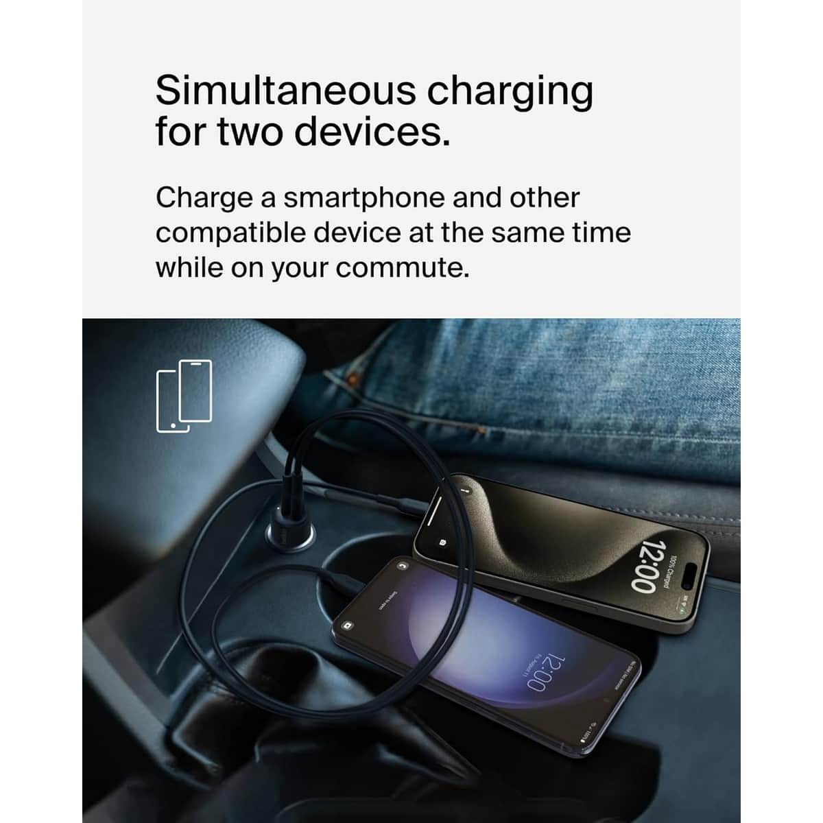 Belkin Boost Charge PPS PD 42W 2-Port USB-C & USB-A Car Charger