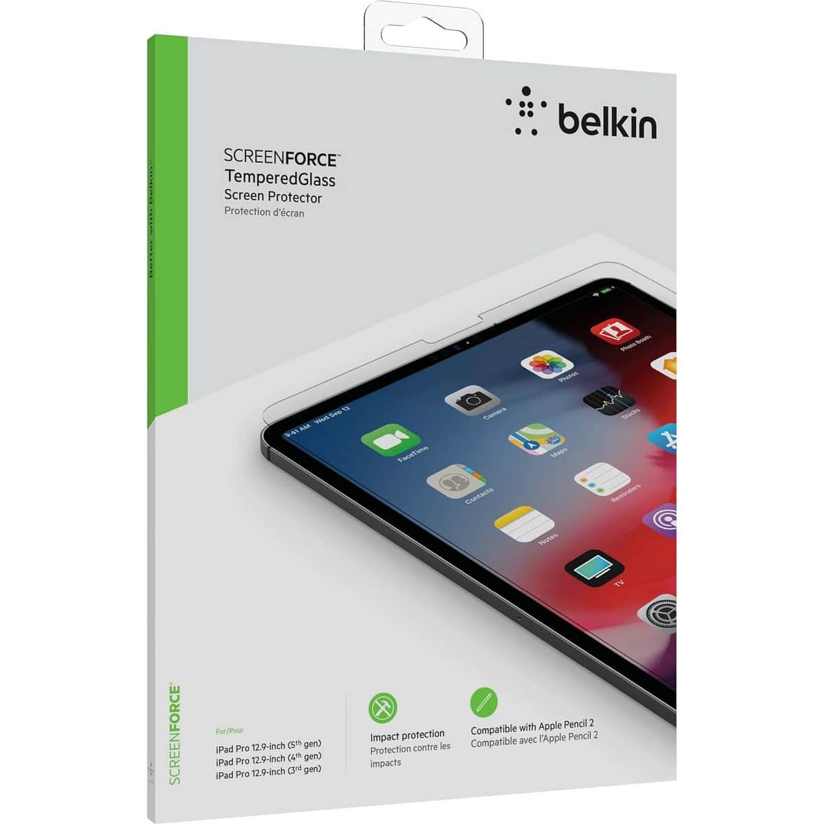 Belkin Clear Tempered Glass Screen Protector for iPad Pro 12.9