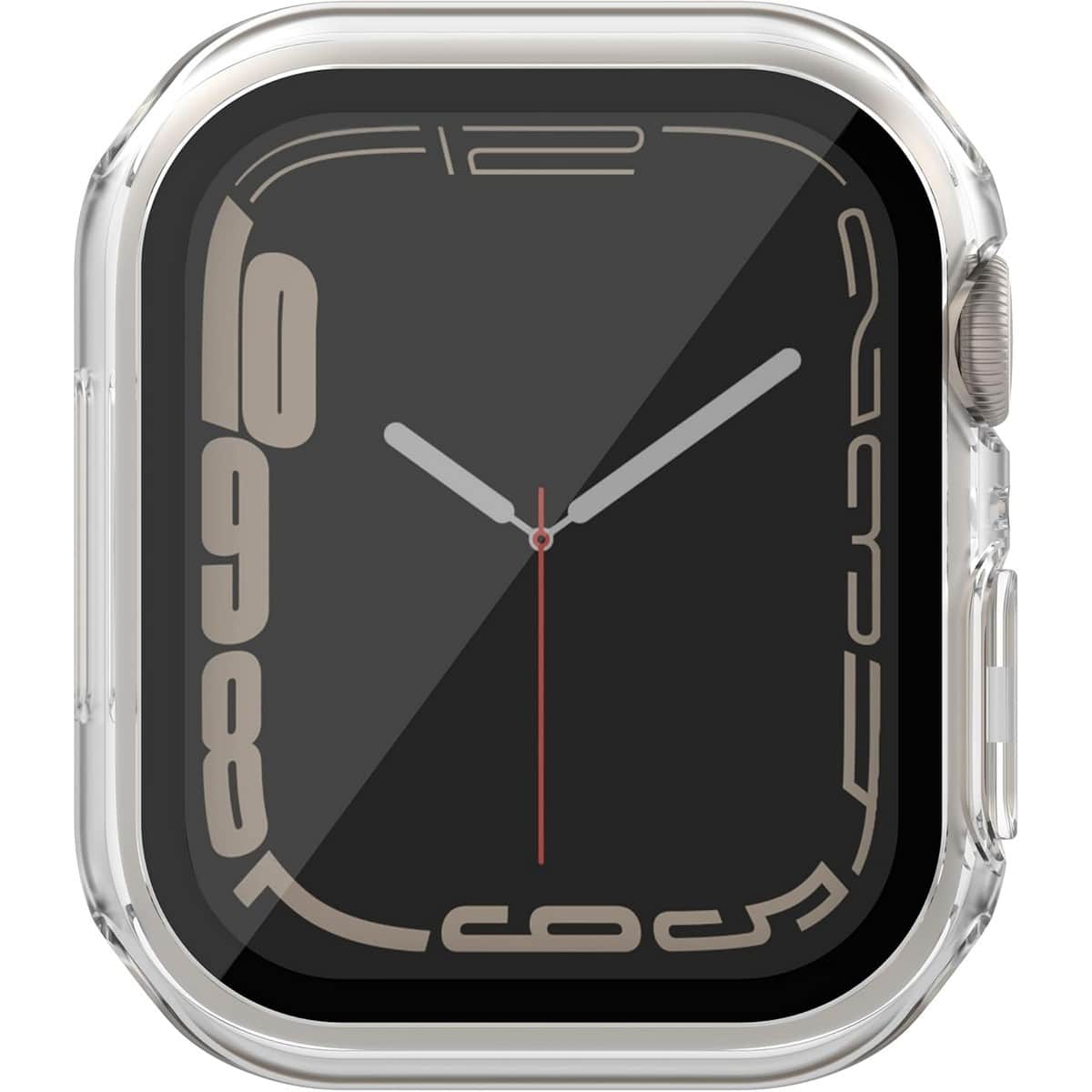 Belkin Clear TemperedCurve 41mm Screen Protector Bumper Case Set for Apple Watch Series 7