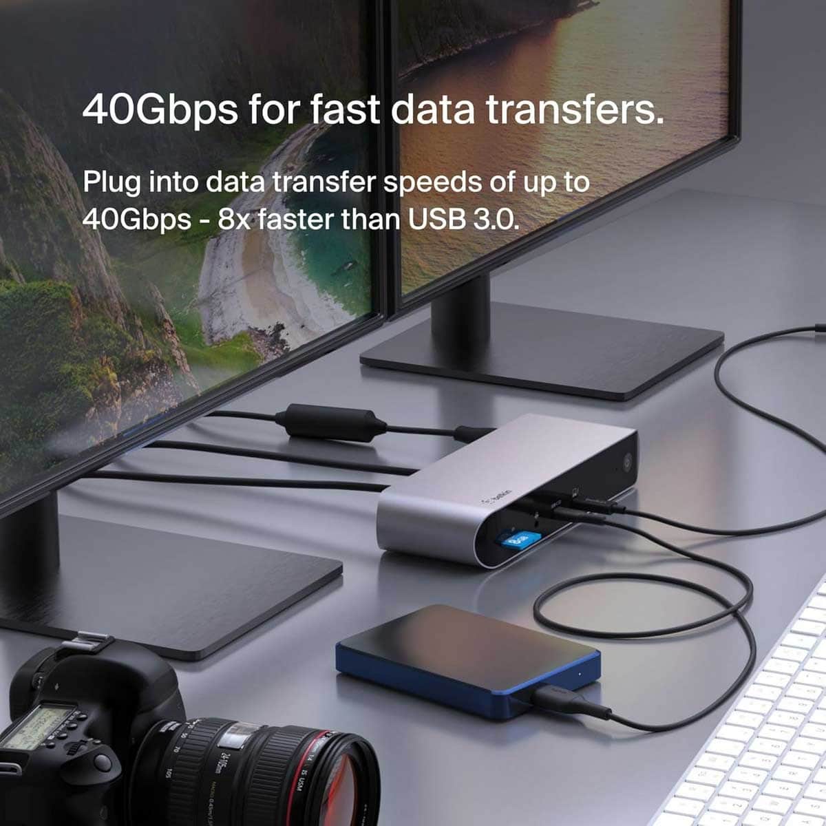Belkin Connect Pro 12-Port Thunderbolt 4 Dock Hub