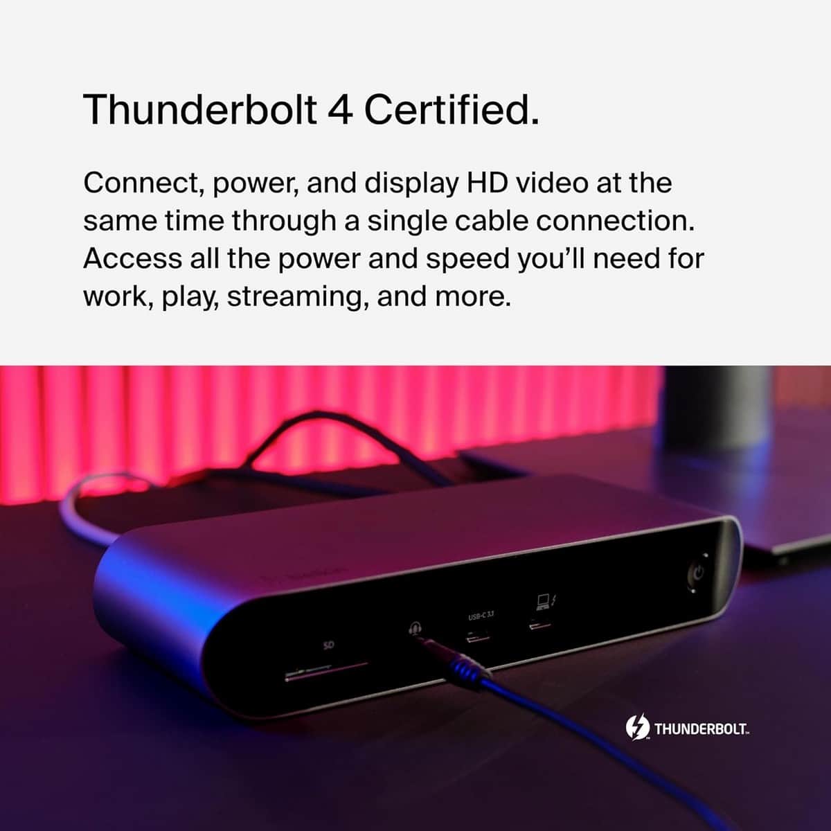Belkin Connect Pro 12-Port Thunderbolt 4 Dock Hub
