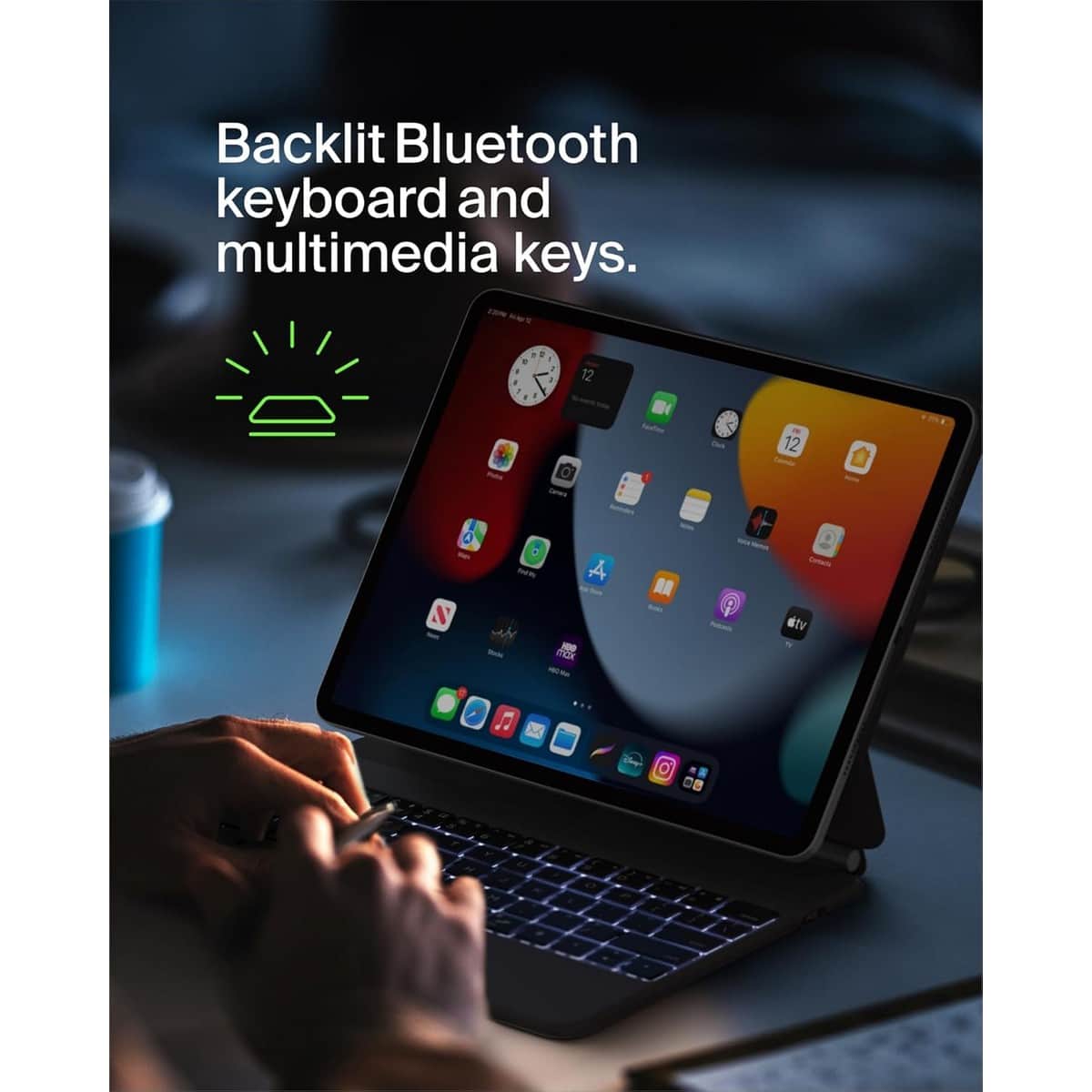 Belkin English/Arabic Wireless Keyboard Case for iPad Pro 12.9"