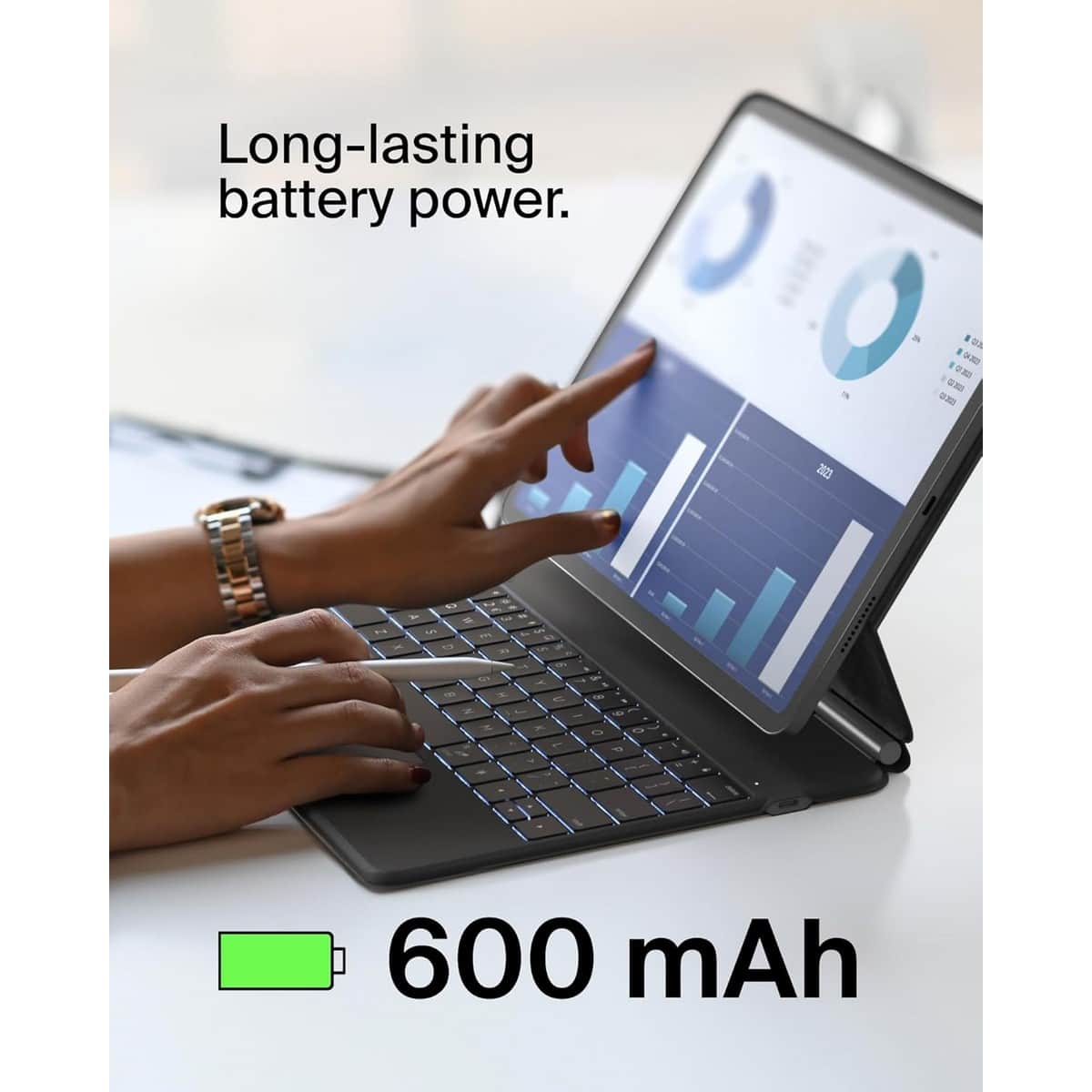 Belkin English/Arabic Wireless Keyboard Case for iPad Pro 12.9"