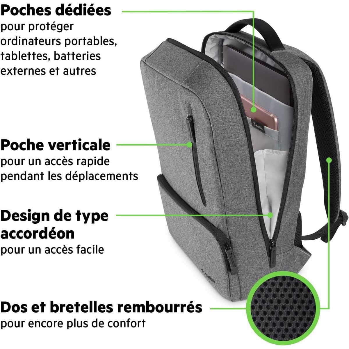 Belkin Grey Classic Pro 13"-17" Laptop Bag
