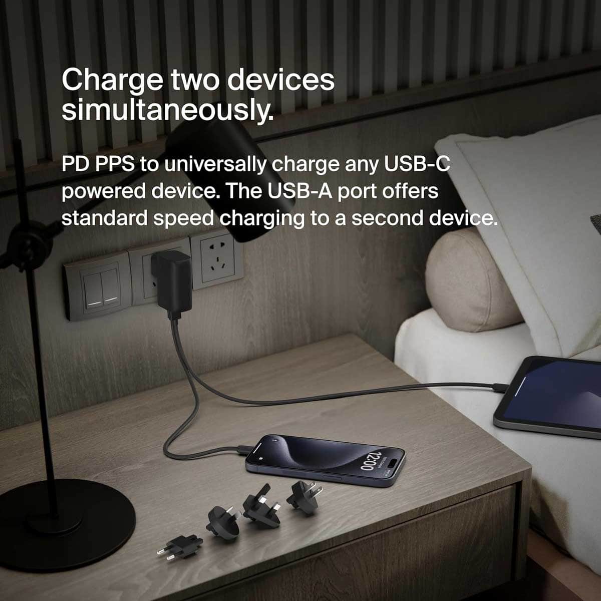 Belkin Hybrid AC 25W PPS Wall Charger & Power Bank 5000mAh Set