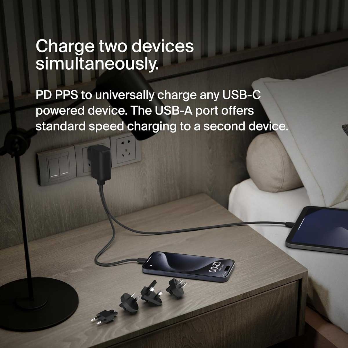 Belkin Hybrid AC 25W PPS Wall Charger & Power Bank 5000mAh Set
