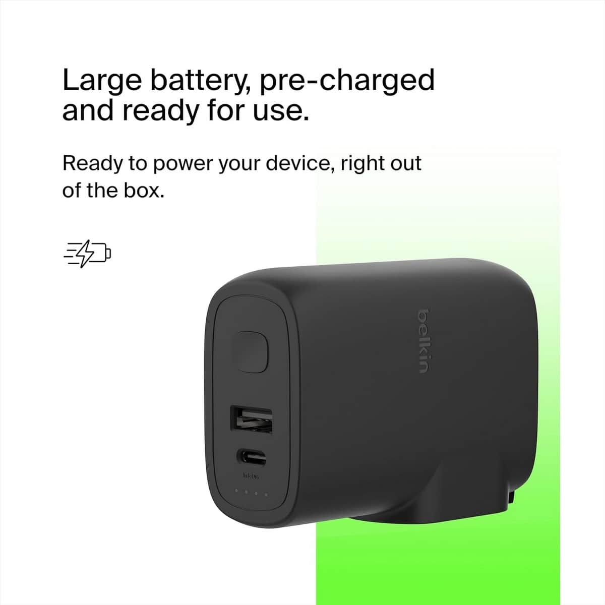 Belkin Hybrid AC 25W PPS Wall Charger & Power Bank 5000mAh Set