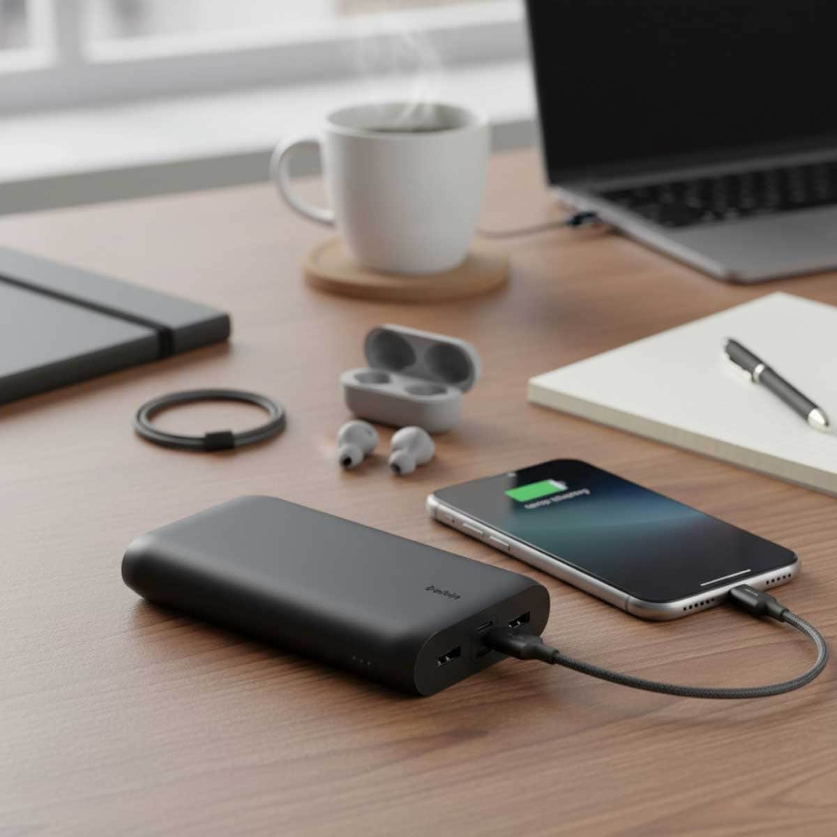 بيلكن PD 32W باور بانك 26000mAh بـ 4 منافذ