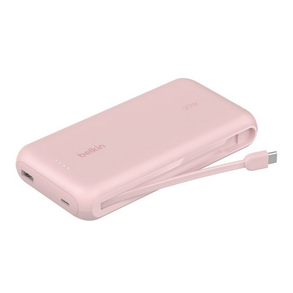 بيلكن باور بانك بوست تشارج PD بقدرة 30 واط وسعة 20000mAh مع كابل USB-C مدمج