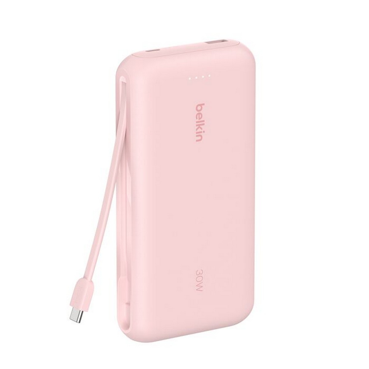 بيلكن باور بانك بوست تشارج PD بقدرة 30 واط وسعة 20000mAh مع كابل USB-C مدمج