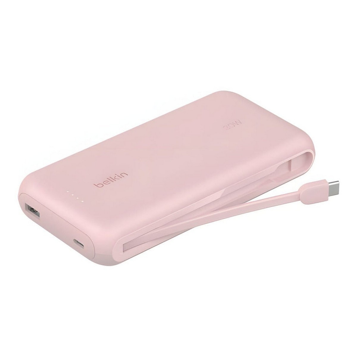 بيلكن باور بانك بوست تشارج PD بقدرة 30 واط وسعة 20000mAh مع كابل USB-C مدمج