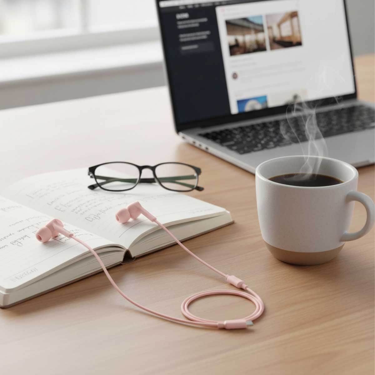 بيلكن وردي سماعات أذن سلكية داخل الأذن بمنفذ USB-C