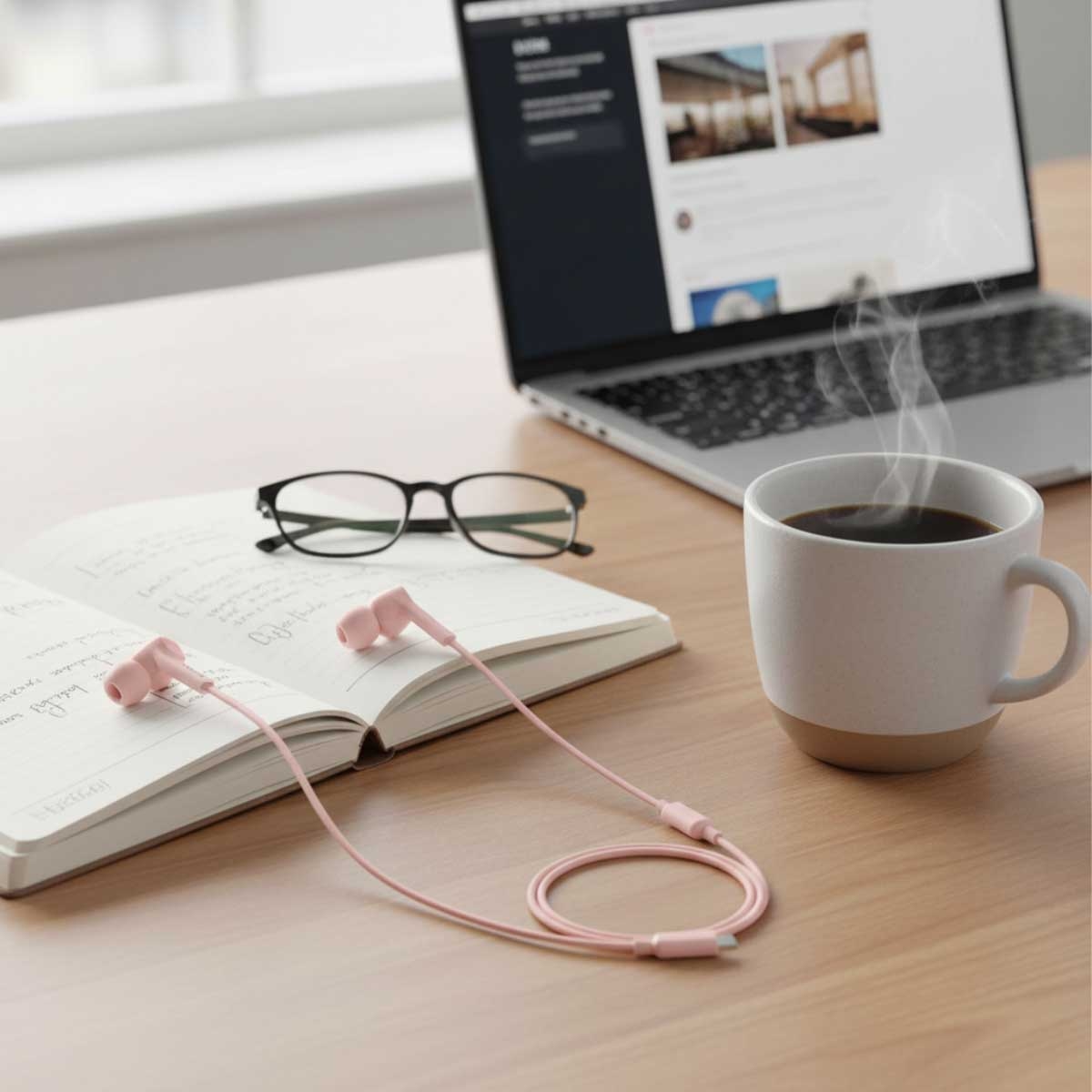 بيلكن وردي سماعات أذن سلكية داخل الأذن بمنفذ USB-C