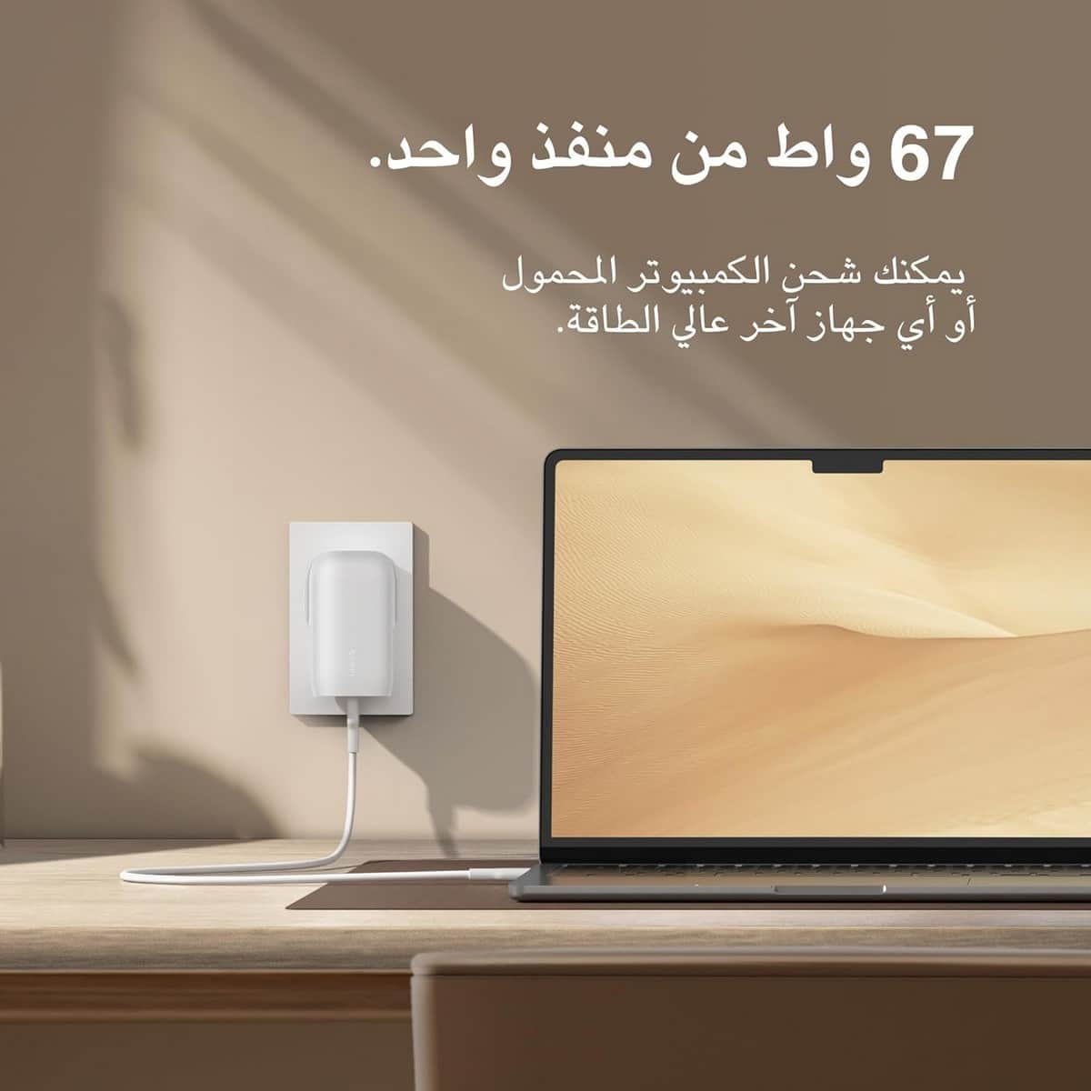 Belkin PPS PD 67W USB-C Wall Charger & 2m USB-C to USB-C Cable Set
