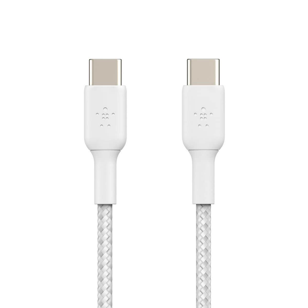 بيلكن كابل بوست تشارج مضفر USB-C إلى USB-C بقدرة 60 واط