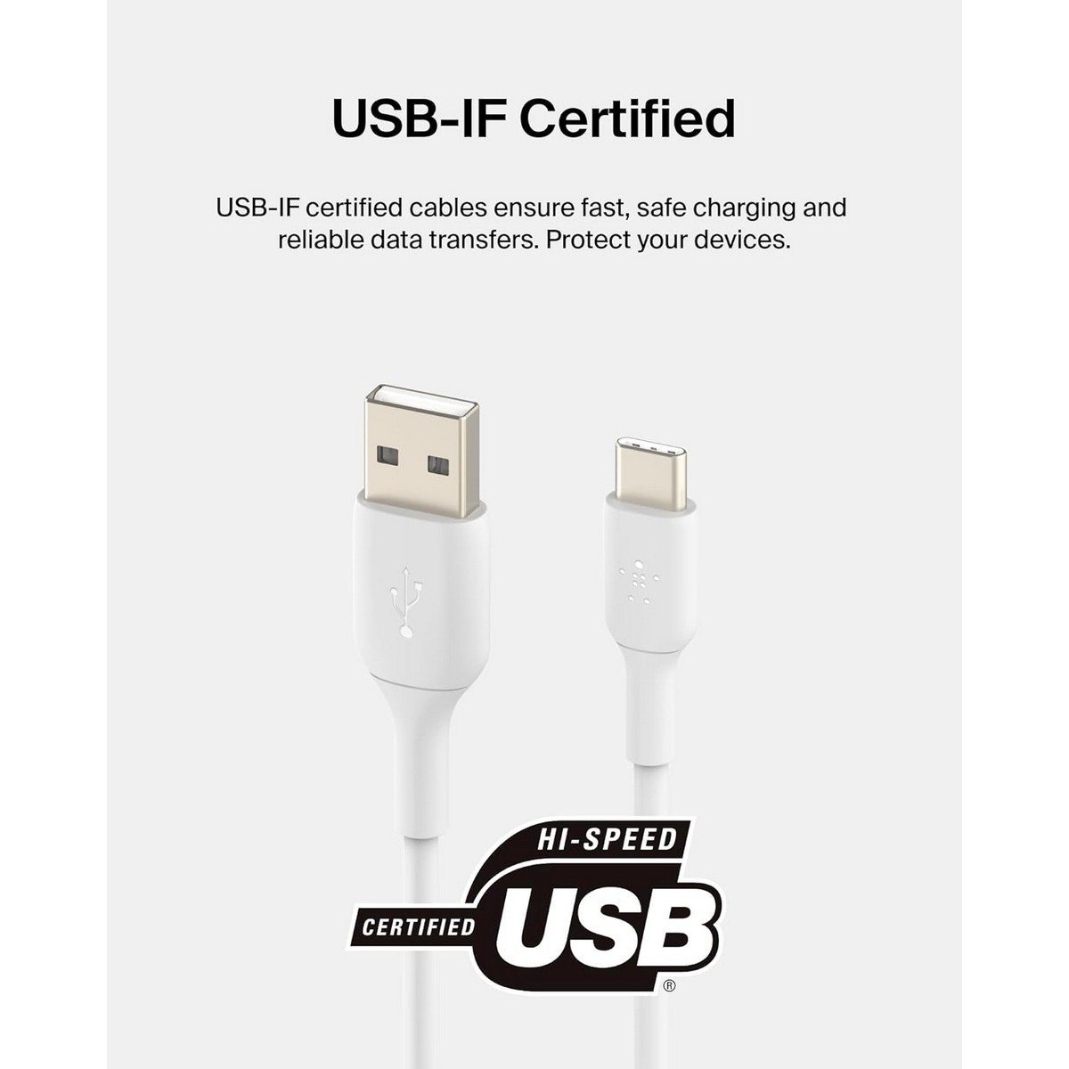 بيلكن كابل بوست تشارج USB-A إلى USB-C بطول 1 متر