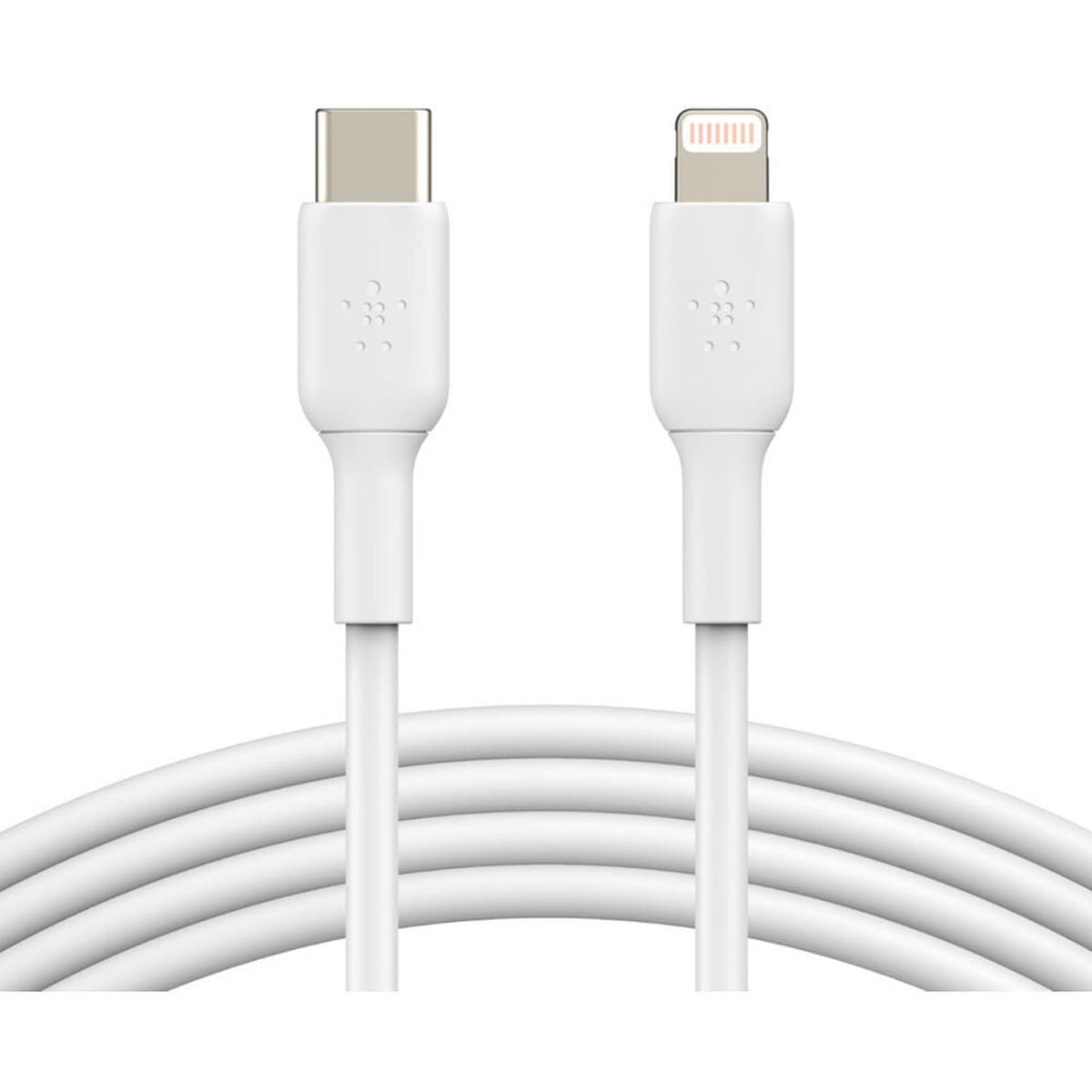 بيلكن كابل بوست تشارج USB-C إلى لايتنينج أبيض بطول 1 متر