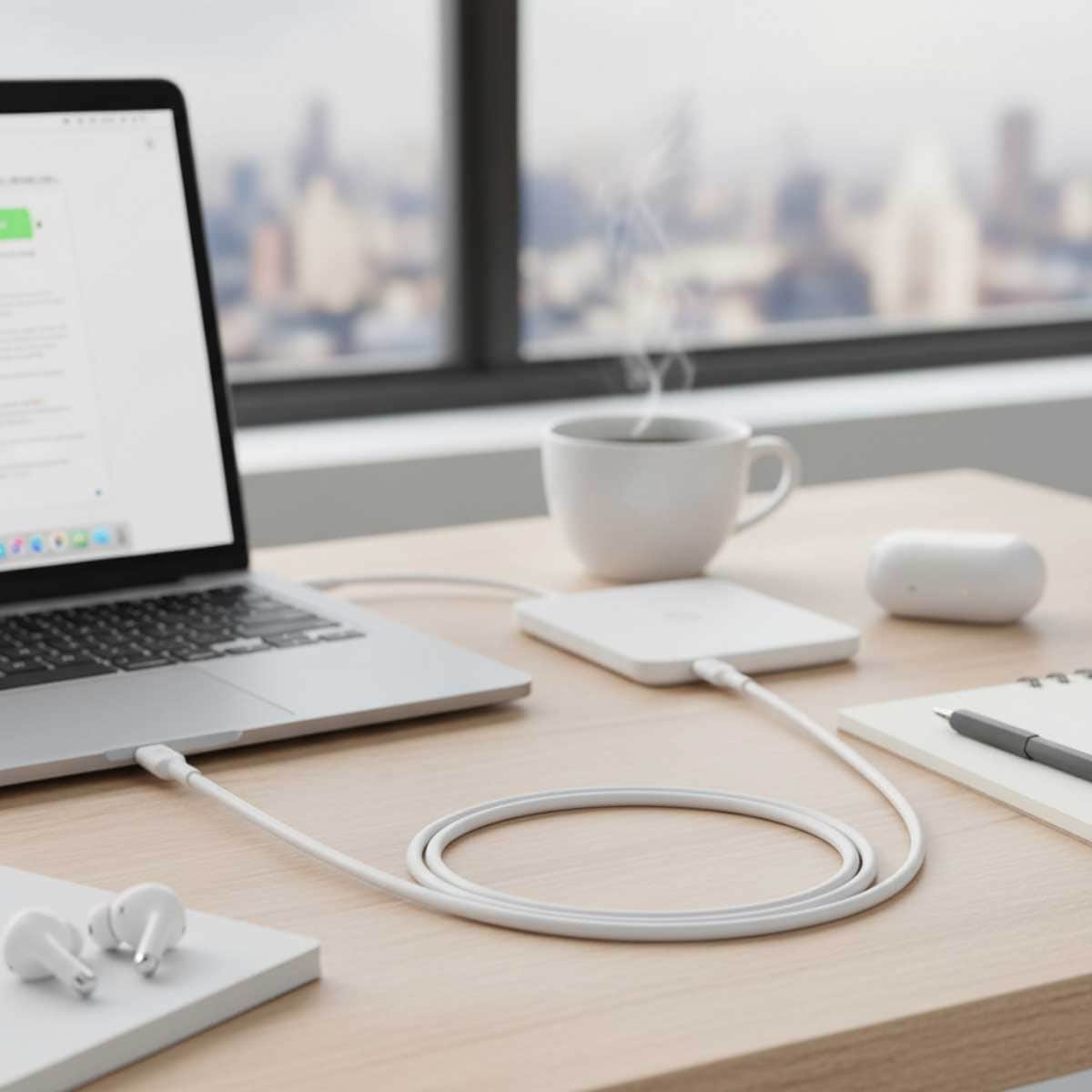 بيلكن كابل بوست تشارج USB-C إلى USB-C بقدرة 60 واط