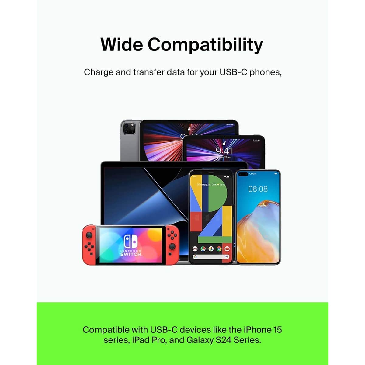 بيلكن كابل بوست تشارج USB-C إلى USB-C بقدرة 60 واط