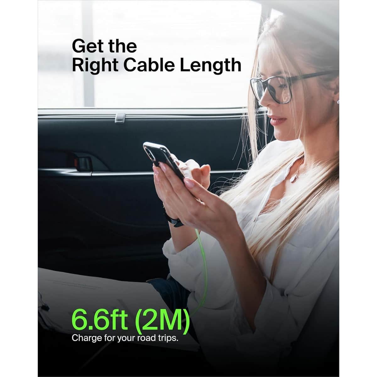 بيلكن كابل بوست تشارج USB-C إلى USB-C بقدرة 60 واط