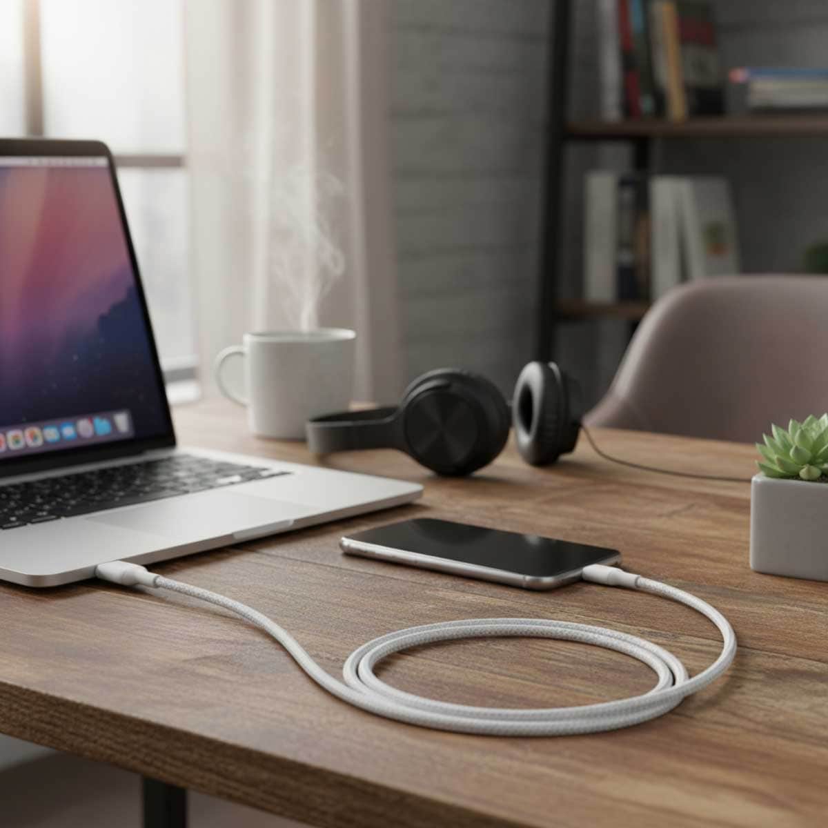 بيلكن كابل بوست تشارج مضفر USB-A إلى USB-C