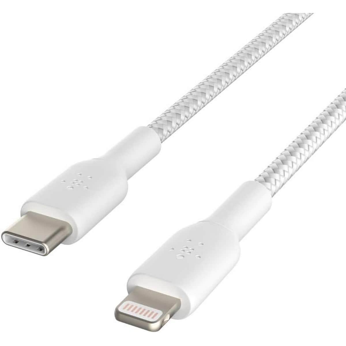 بيلكن كابل بوست تشارج مضفر USB-C إلى لايتنينج بطول 2 متر