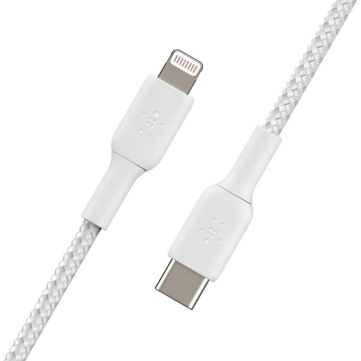 بيلكن كابل بوست تشارج مضفر USB-C إلى لايتنينج بطول 2 متر