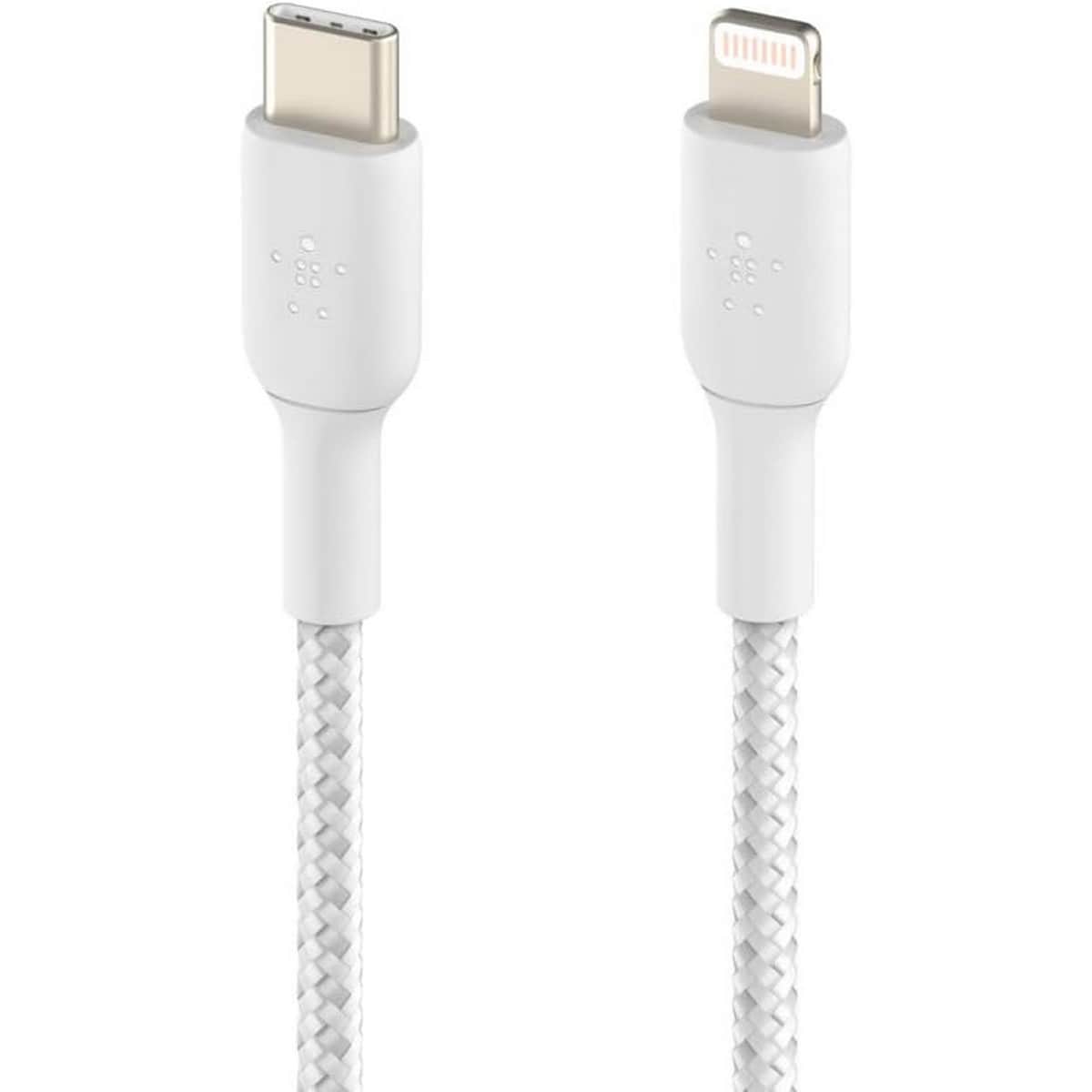 بيلكن كابل بوست تشارج مضفر USB-C إلى لايتنينج بطول 2 متر