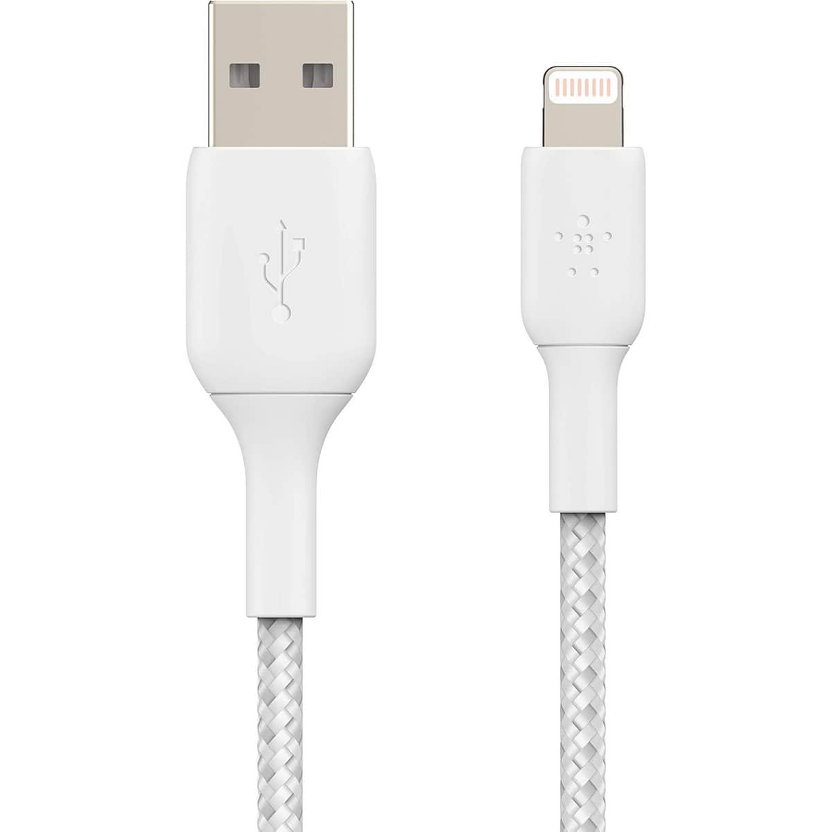 بيلكن كابل بوست تشارج مضفر USB-A إلى لايتنينج