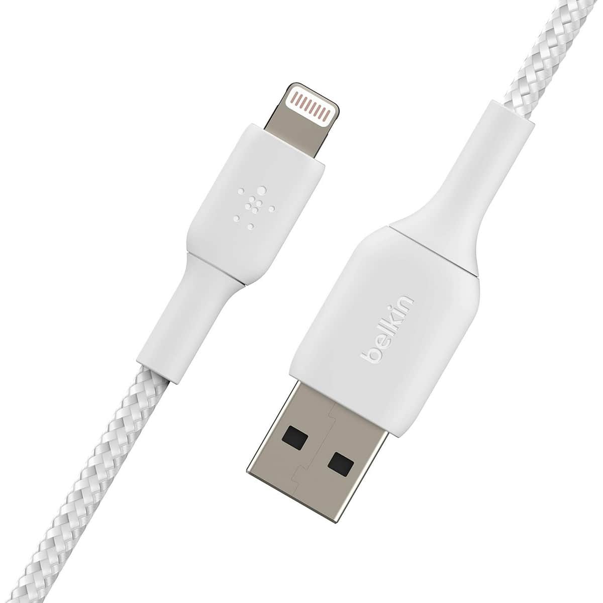بيلكن كابل بوست تشارج مضفر USB-A إلى لايتنينج
