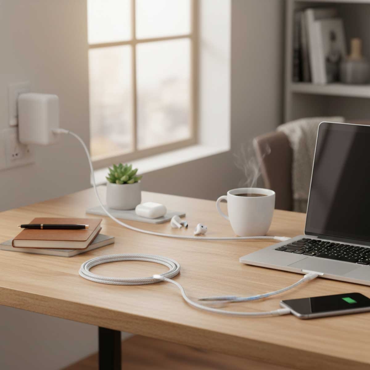 بيلكن كابل بوست تشارج مضفر USB-A إلى USB-C بطول 3 متر