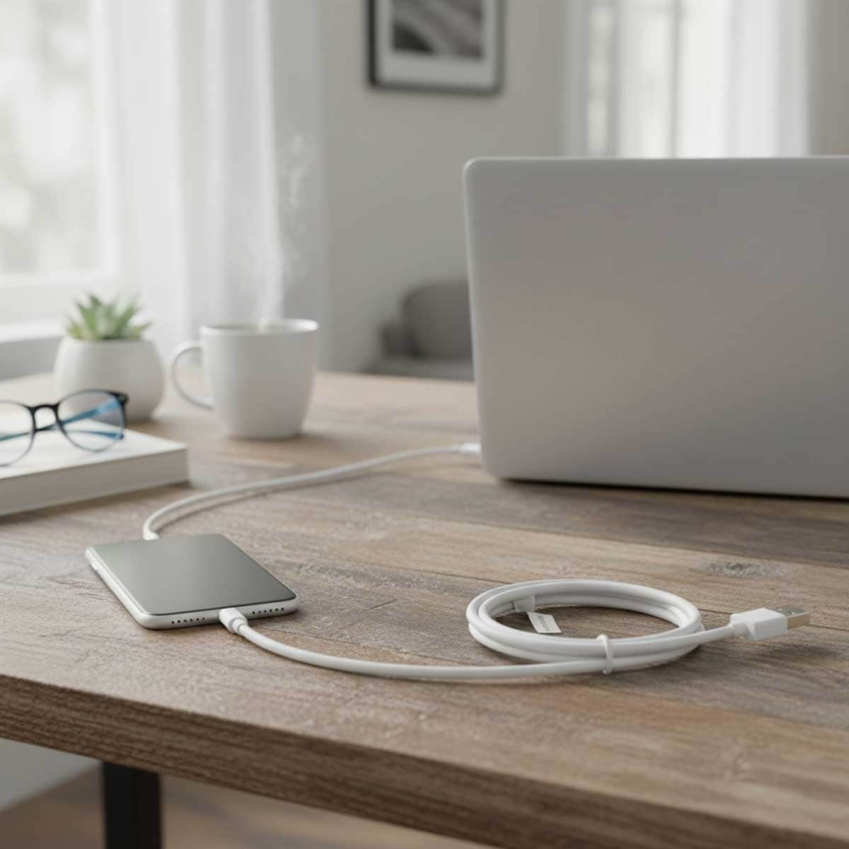 Belkin White 3m Braided 100W USB-C to USB-C Cable