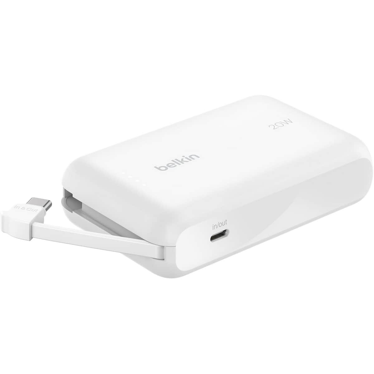 بيلكن باور بانك بوست تشارج بسعة 10000mAh مع كابل مدمج