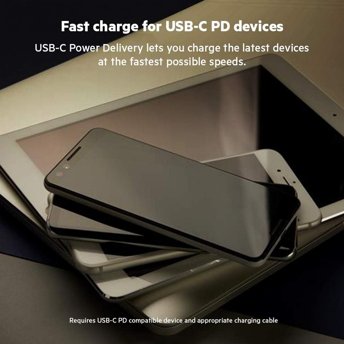 بيلكن أبيض بوست تشارج GaN PD 30W شاحن حائط USB-C