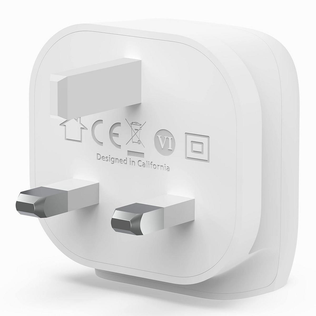 بيلكن أبيض بوست تشارج PD 20W شاحن حائط USB-C