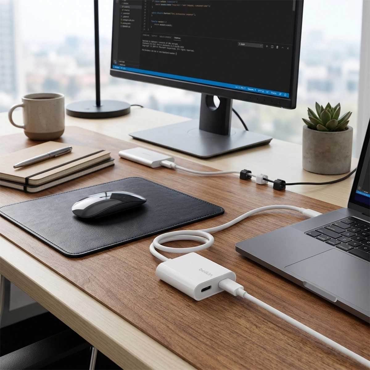 بيلكن كونيكت محول USB-C للصوت والشحن