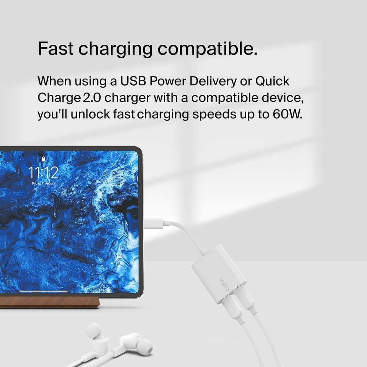 بيلكن كونيكت محول USB-C للصوت والشحن