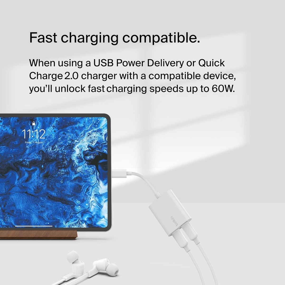 بيلكن كونيكت محول USB-C للصوت والشحن