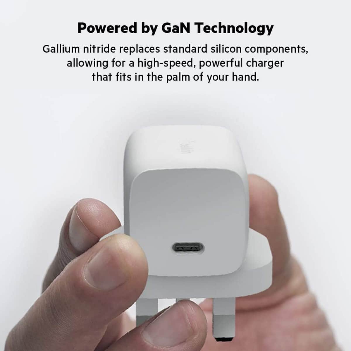 Belkin White GaN 60W USB-C Wall Charger