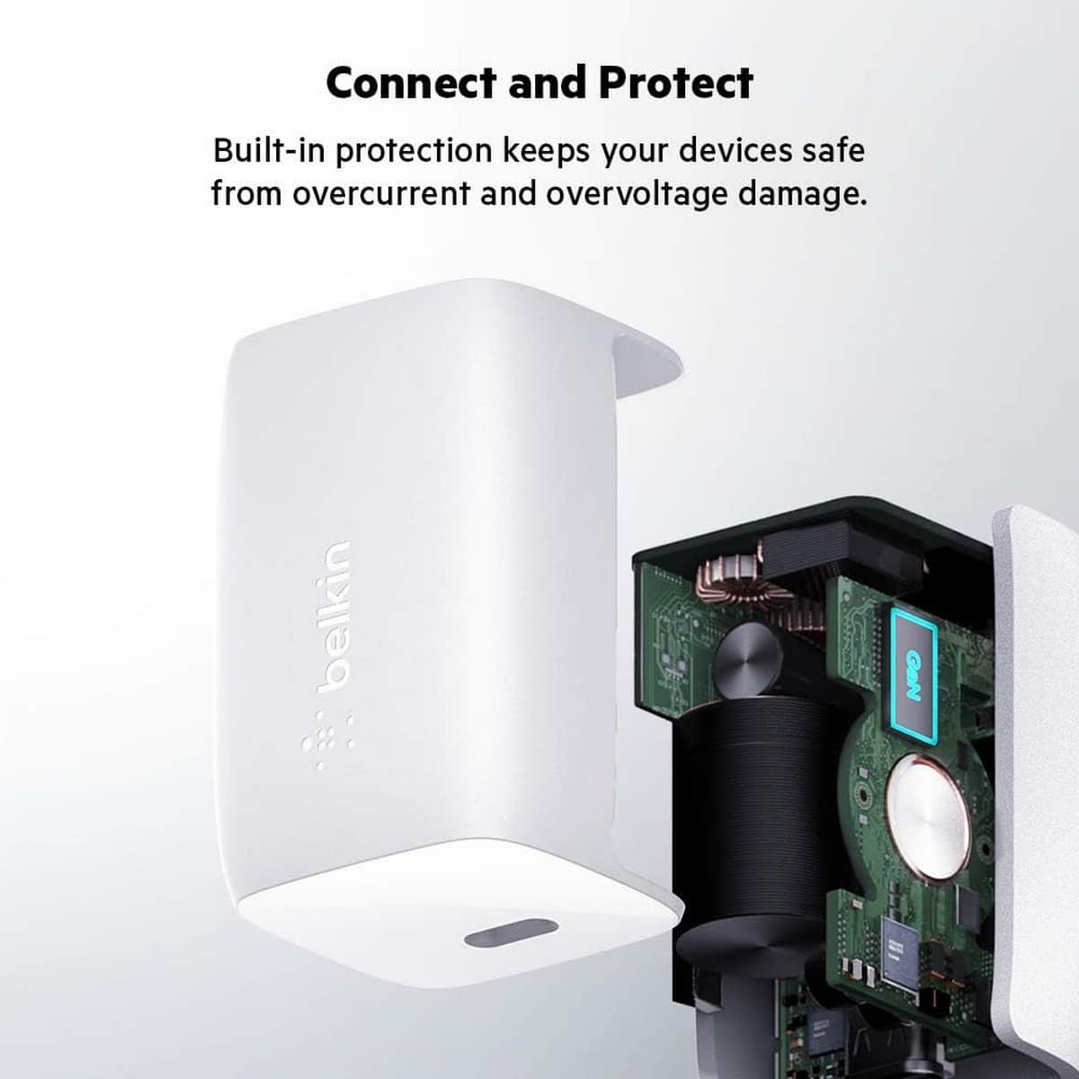 Belkin White GaN 60W USB-C Wall Charger