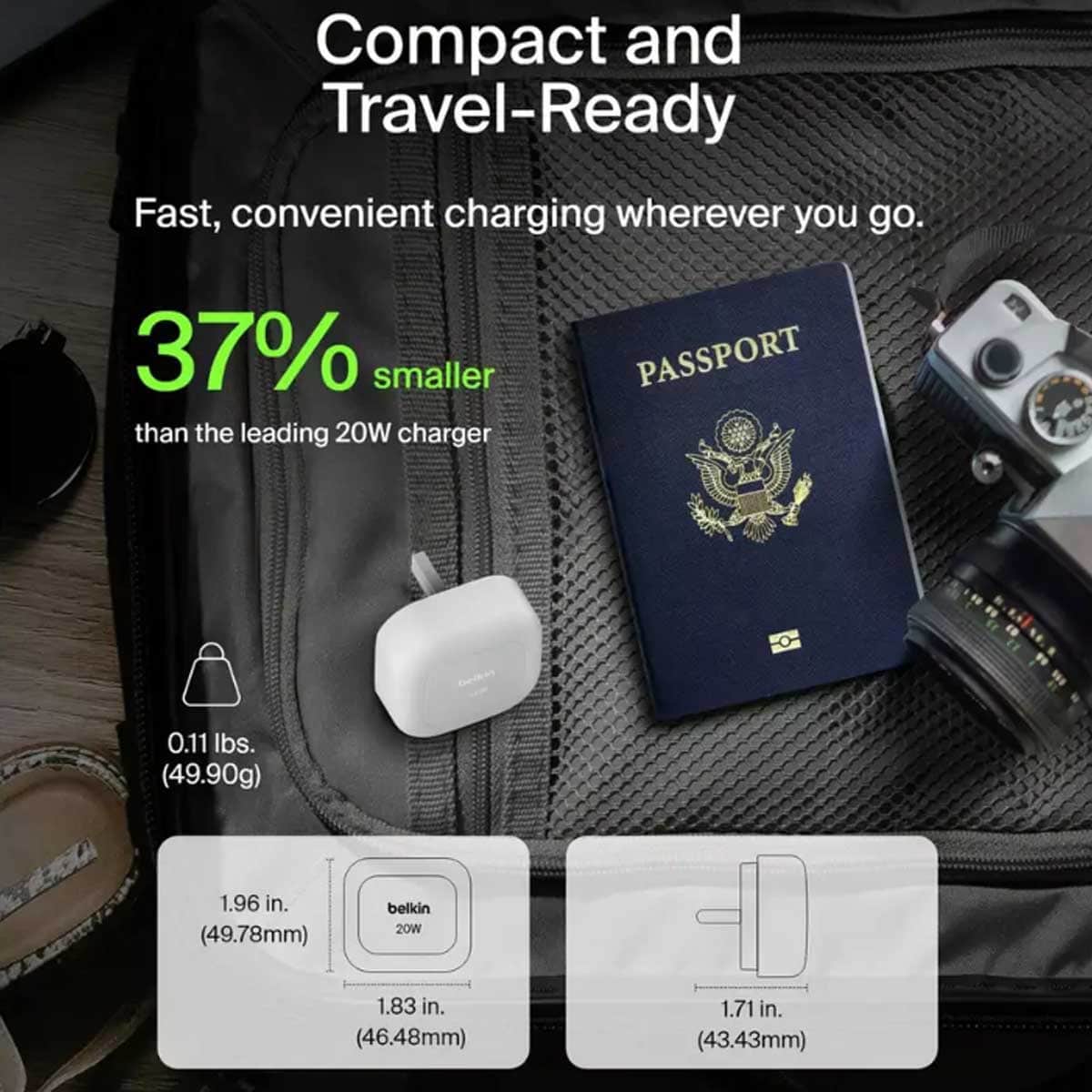 Belkin White PPS 20W USB-C Wall Charger