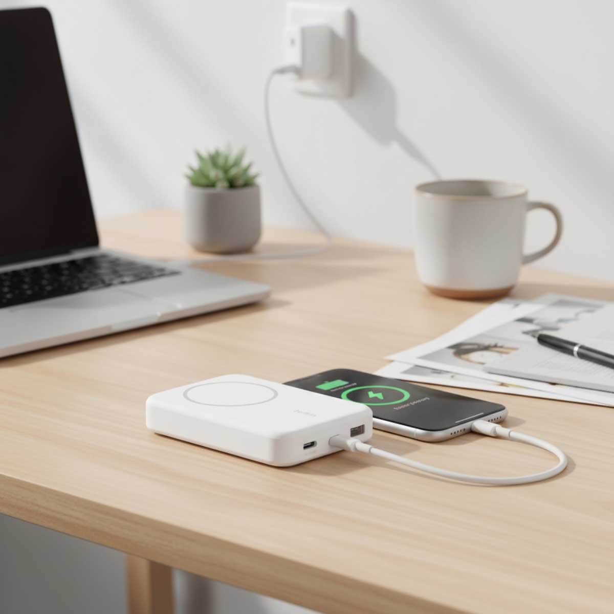 Belkin Qi2 10000mAh Magnetic Wireless Power Bank with Kickstand