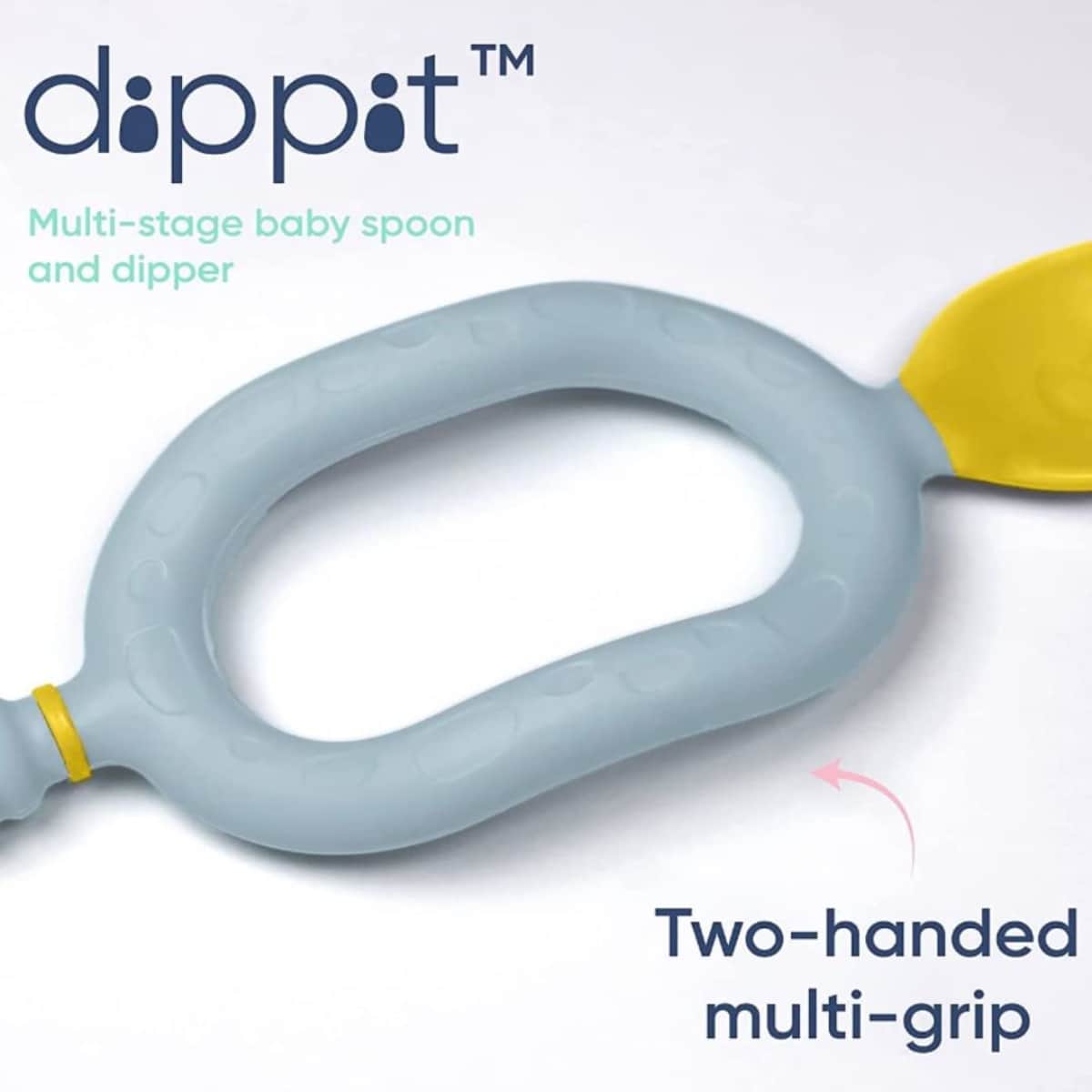 Bibado Multi-Stage Dippit Weaning Cutlery Spoon Unisex, 0-2 Years, Pack of 2
