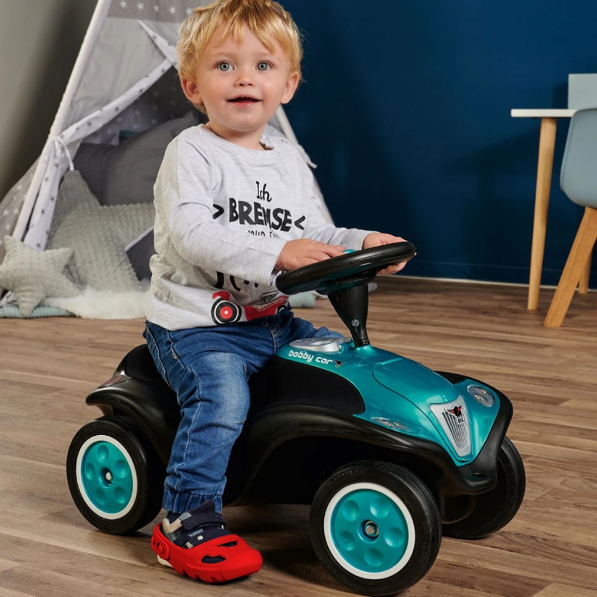 BIG Bobby Car Next Turquoise Ride-on Toy Toddler, 0-2 Years