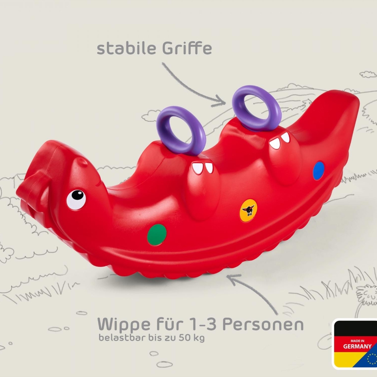 BIG Sammy Rocker Unisex, 0-2 Years
