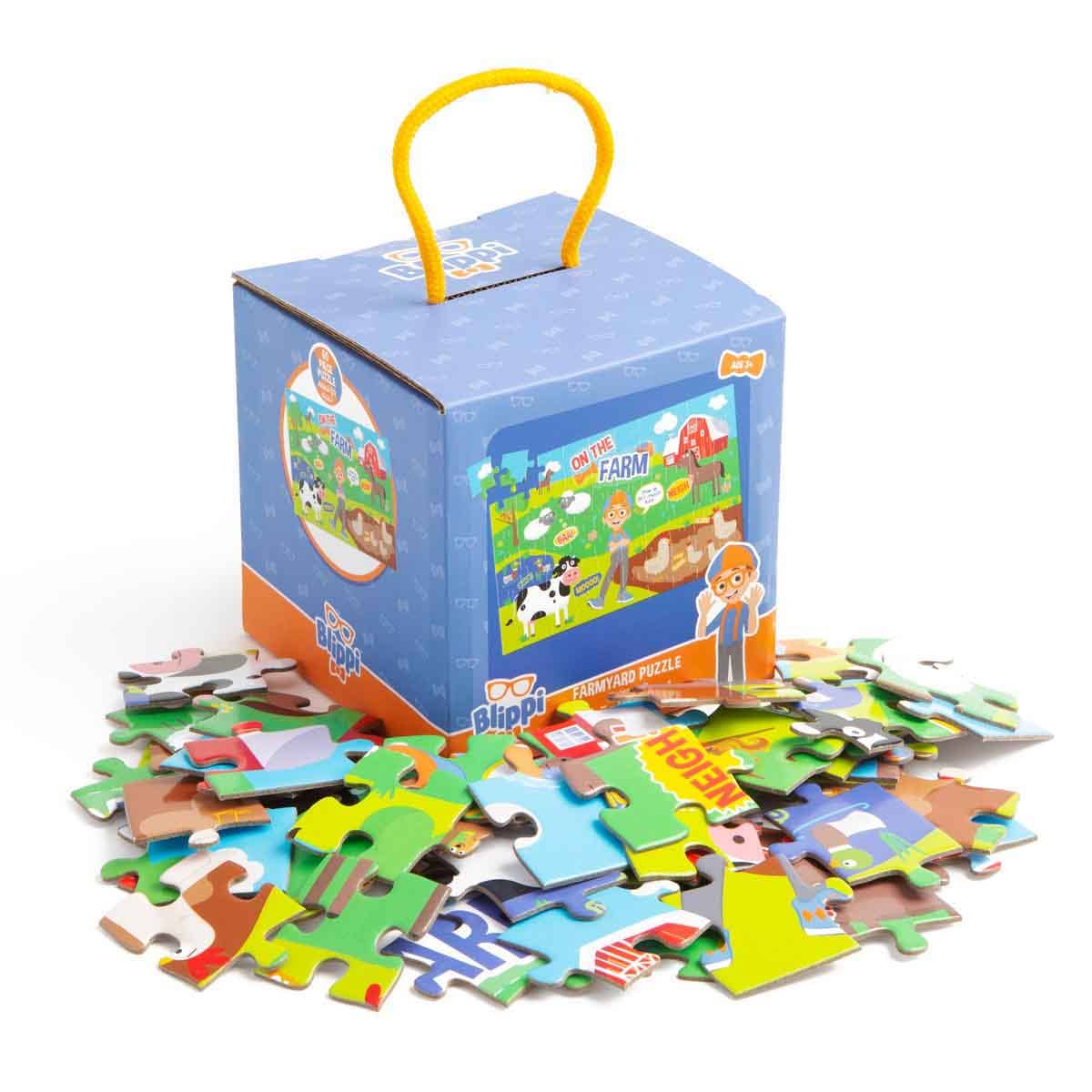 Blippi 60-Piece On The Farm Puzzle Set Unisex, 3-4 Years