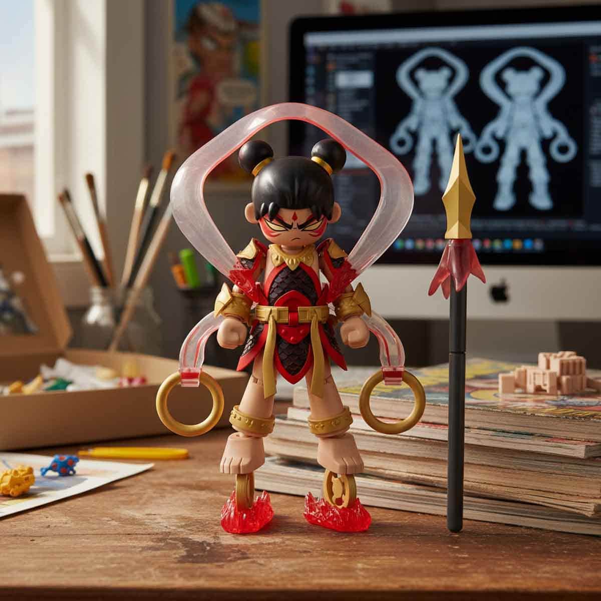 Blokees Hero Infinity 85012 Armor Version 08 Nezha Mythical Aspect Action Figure Model Kit Unisex, 13+ Years