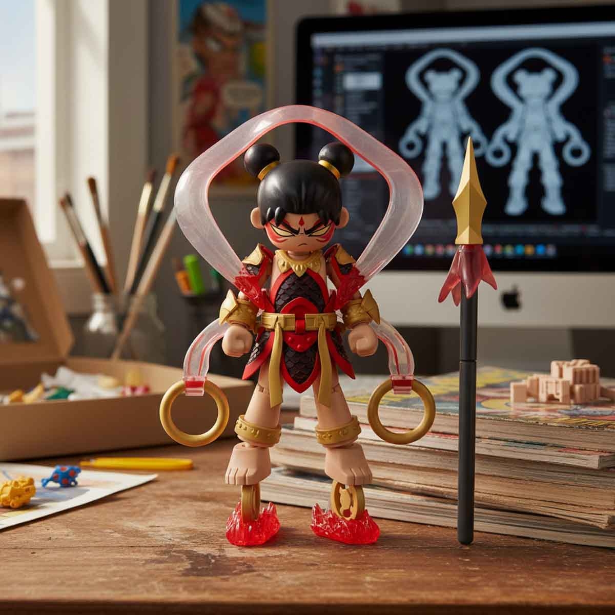 Blokees Hero Infinity 85012 Armor Version 08 Nezha Mythical Aspect Action Figure Model Kit Unisex, 13+ Years