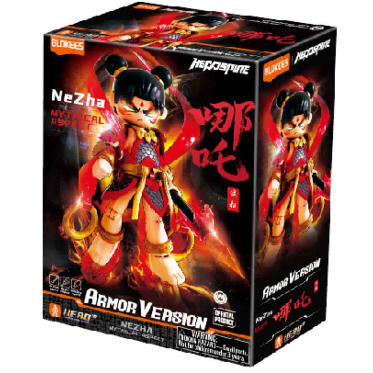 Blokees Hero Infinity 85012 Armor Version 08 Nezha Mythical Aspect Action Figure Model Kit Unisex, 13+ Years